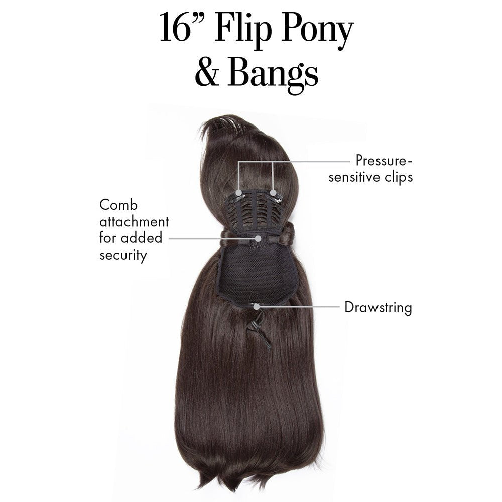 16IN Flip Pony & Bangs by Kim Kimble