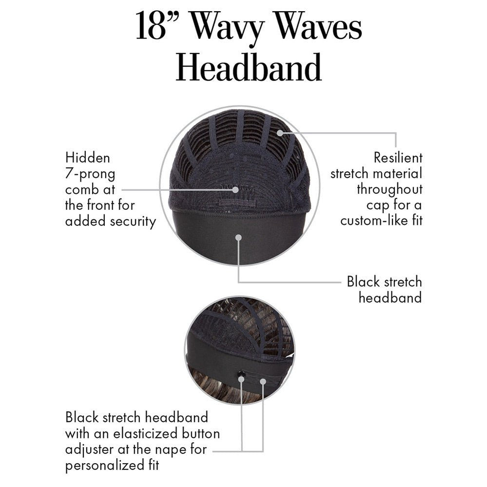 18IN Wavy Waves headband by Kim Kimble