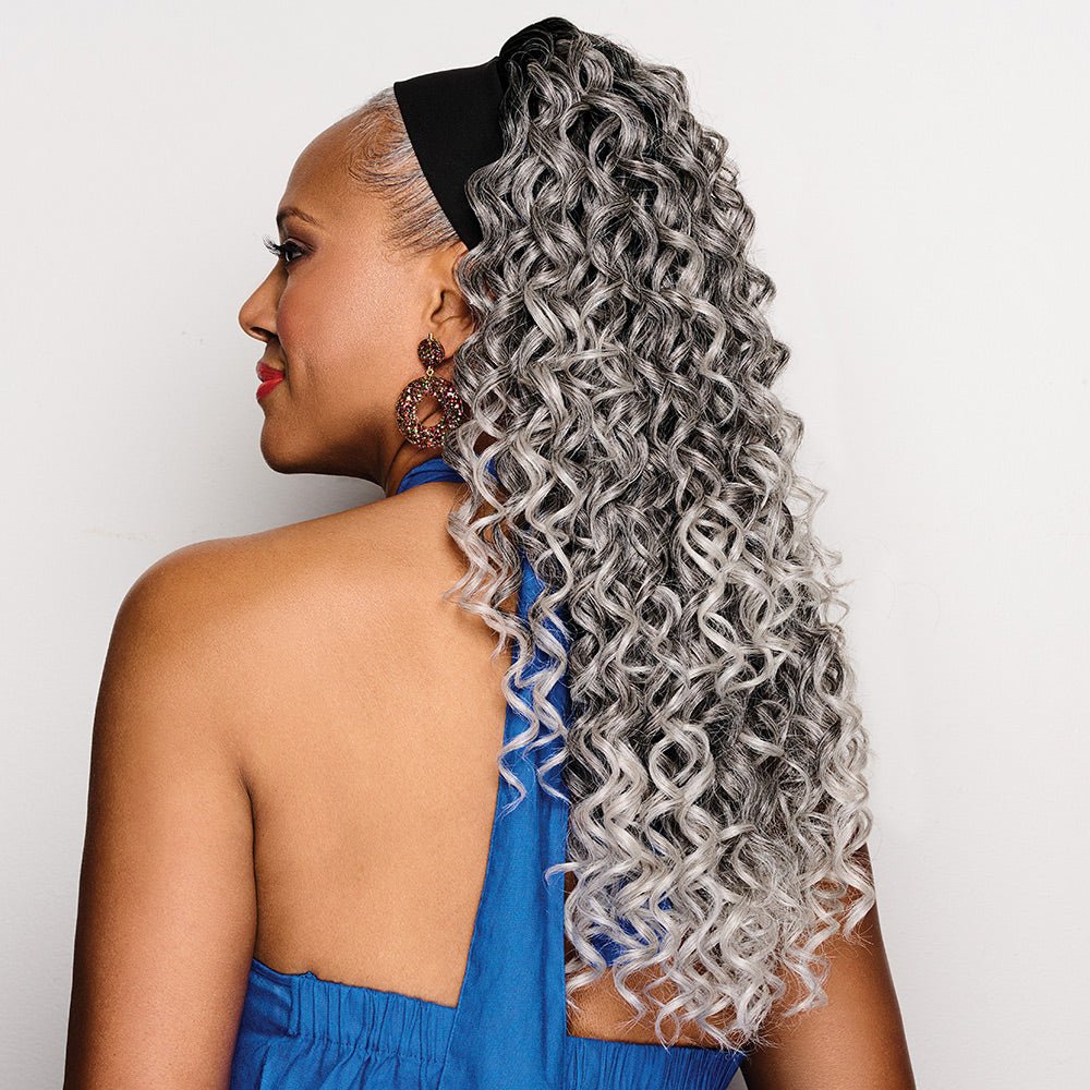 Long And Curled headband by Kim Kimble