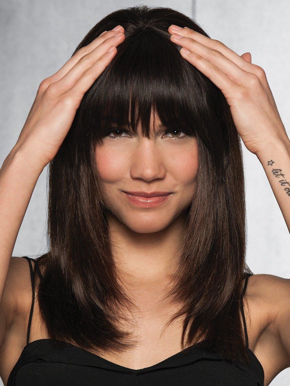 Human Hair Clip-In Bang by Hairdo | Monofilament Crown | Clearance Sale - Ultimate Looks