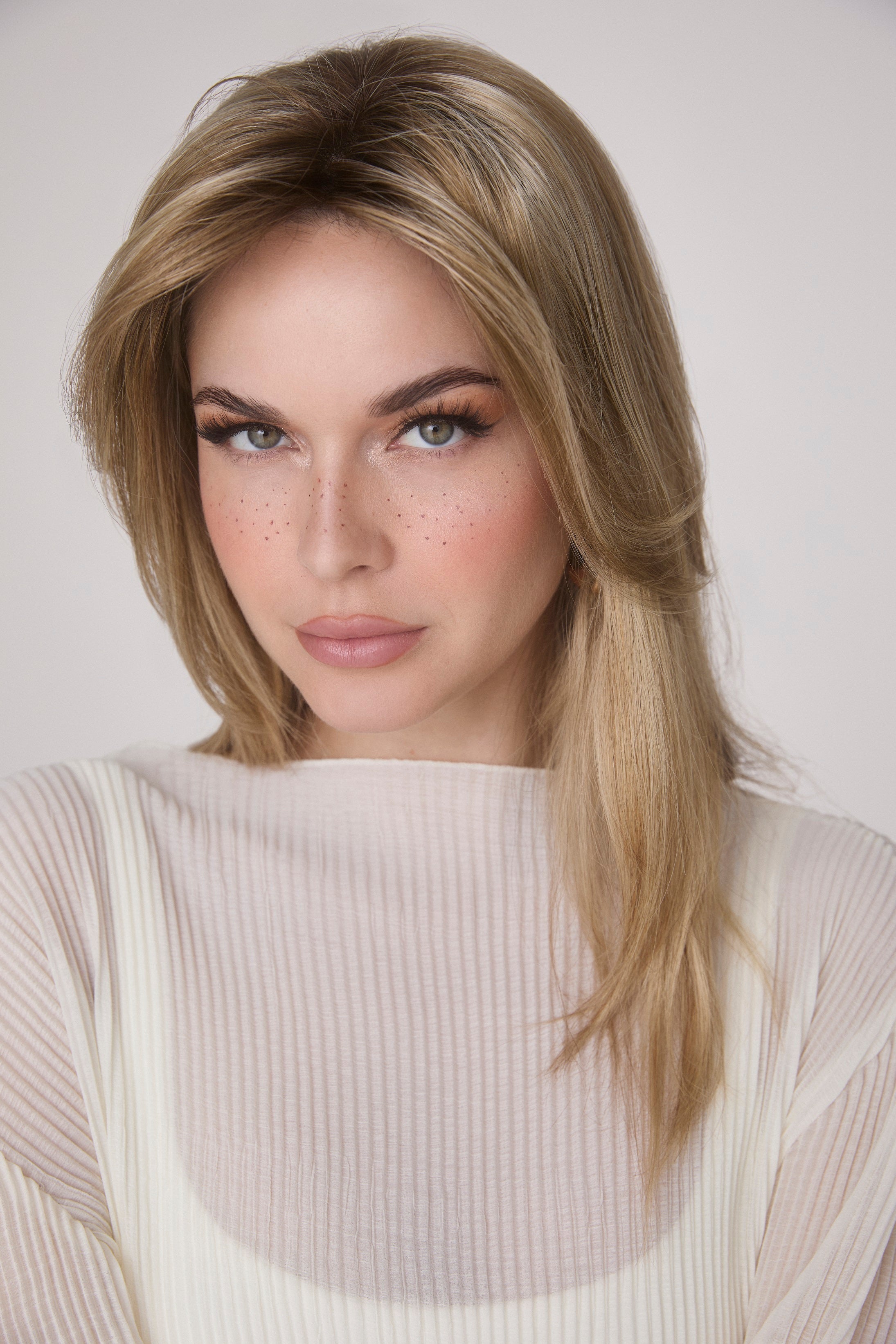 Medium Wavy Topper Mono by Amore | Lace Front Monofilament