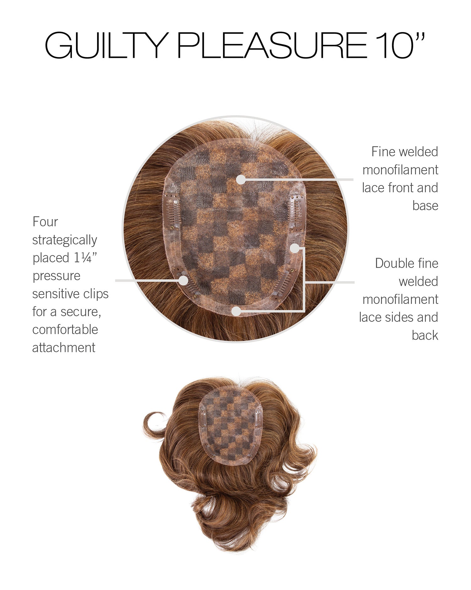 Guilty Pleasure Topper by Raquel Welch | Lace Front , Monofilament Topper
