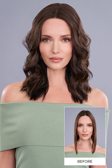 Top Trend Lace HD Wavy 14" Topper by Jon Renau| Heat Friendly Synthetic