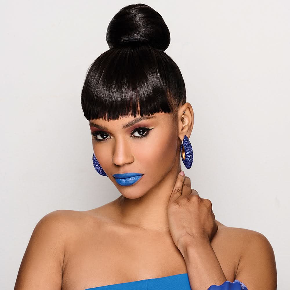 Sleek Style Bun And Bang by Kim Kimble