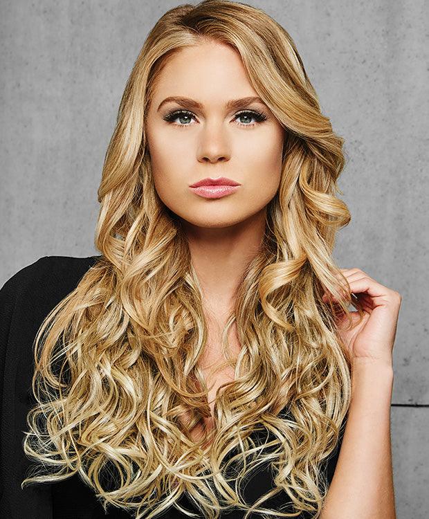 22" 4Pc Wavy Fineline Extension Kit Hairpiece by Hairdo | Synthetic (Mono Top)