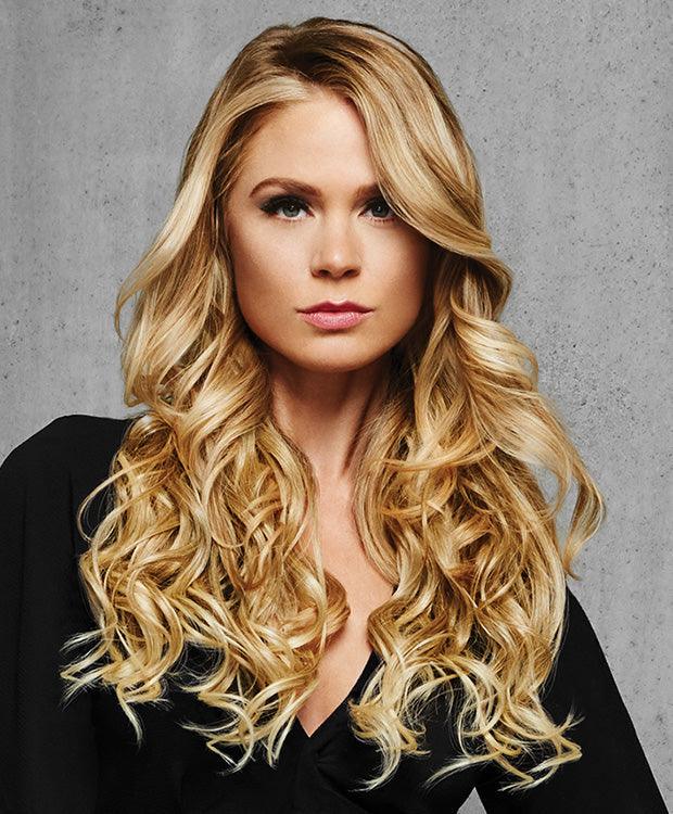 22" 4Pc Wavy Fineline Extension Kit Hairpiece by Hairdo | Synthetic (Mono Top) | Clearance Sale - Ultimate Looks