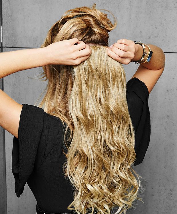 22" 4Pc Wavy Fineline Extension Kit Hairpiece by Hairdo | Synthetic (Mono Top) | Clearance Sale - Ultimate Looks