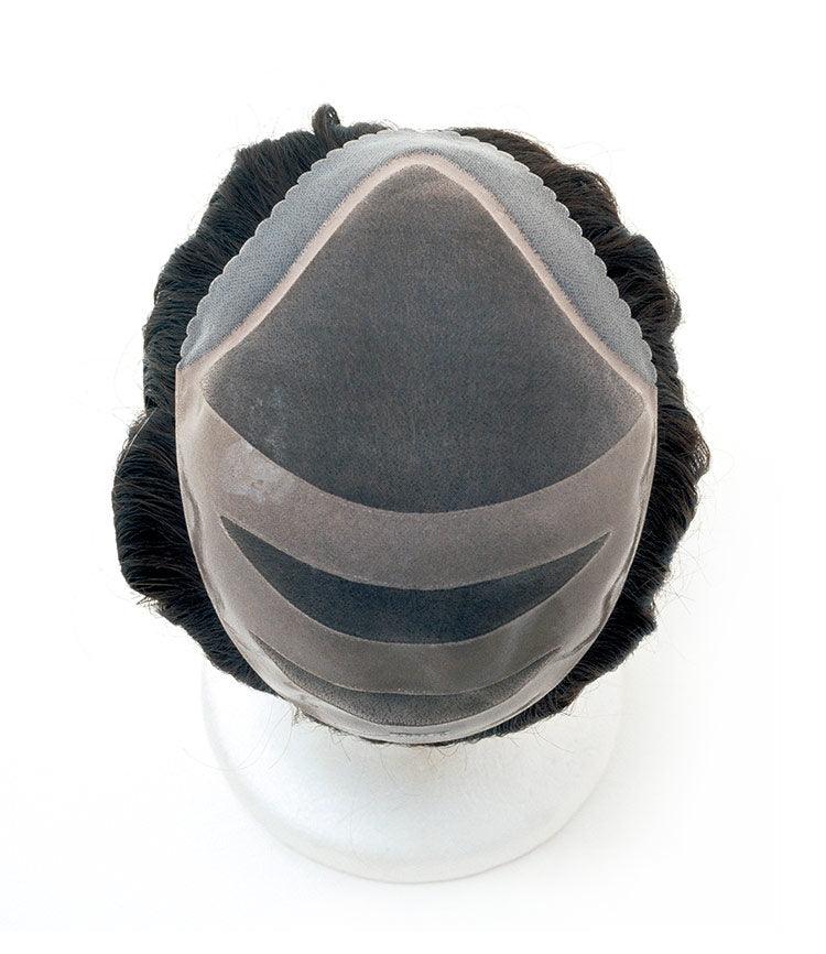 403 Mens System H by WIGPRO: Mono-top Human Hair - Ultimate Looks