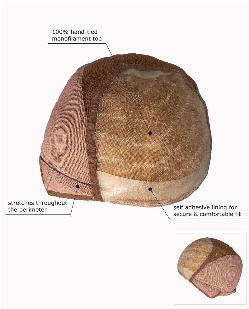 Emmeline Hairpiece by Estetica Designs | Remy Human Hair (Mono Top) - Ultimate Looks