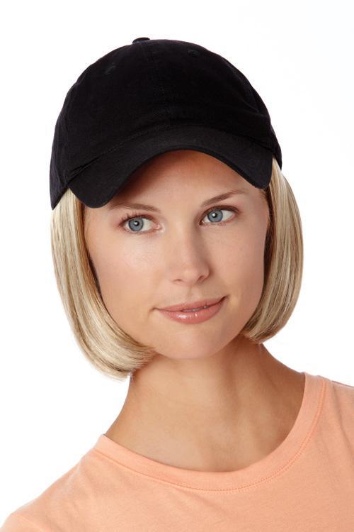 Shorty Hat Black by Henry Margu | Cotton Cap w/ Synthetic Hair | Clearance - Ultimate Looks