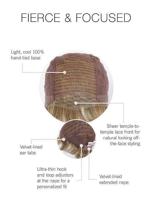 Fierce and Focused Wig by Raquel Welch |100% Hand Tied Synthetic Lace Front - Ultimate Looks