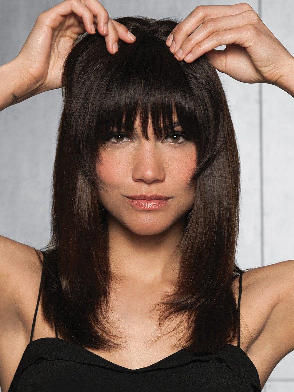 Human Hair Clip-In Bang by Hairdo | Monofilament Crown - Ultimate Looks