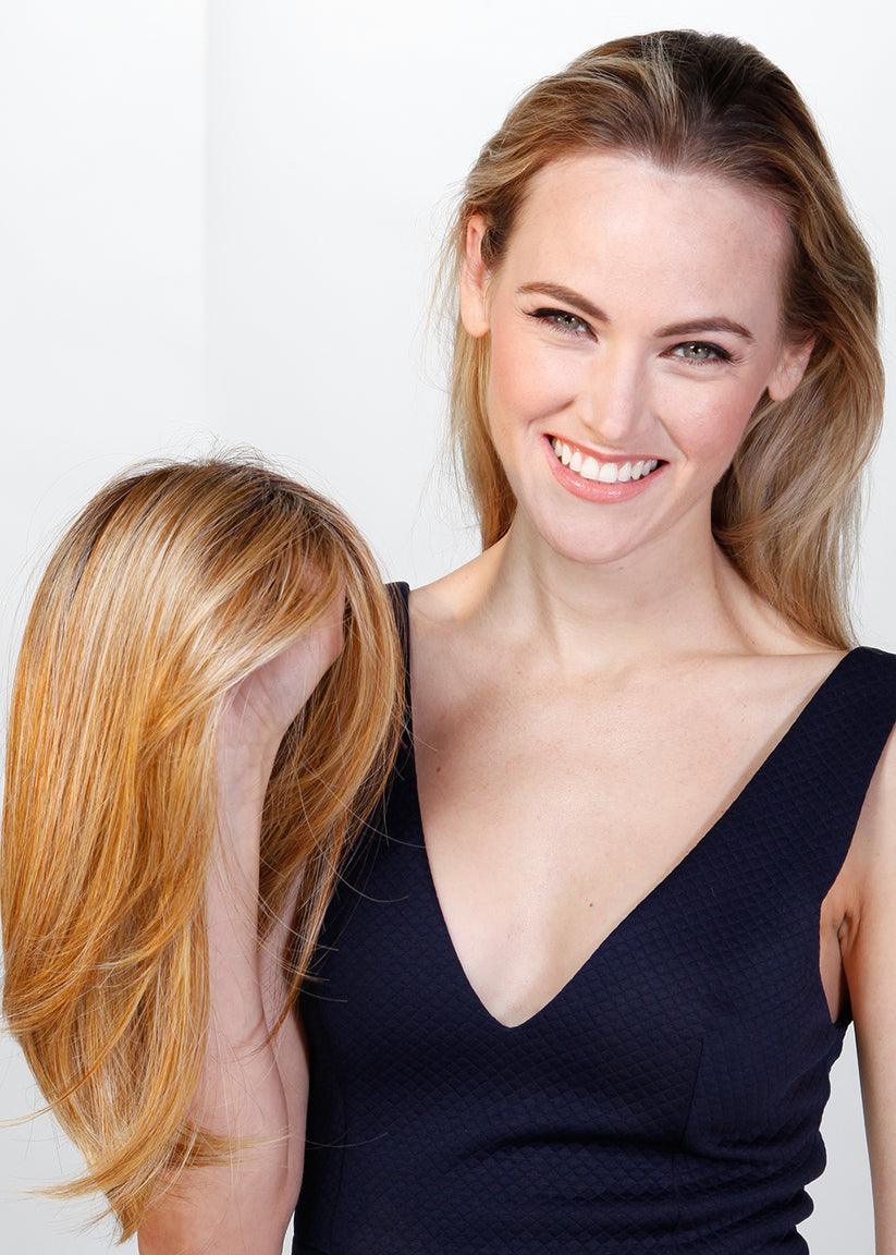 14" Hand Made Topper Straight by Belle Tress | Synthetic - Ultimate Looks