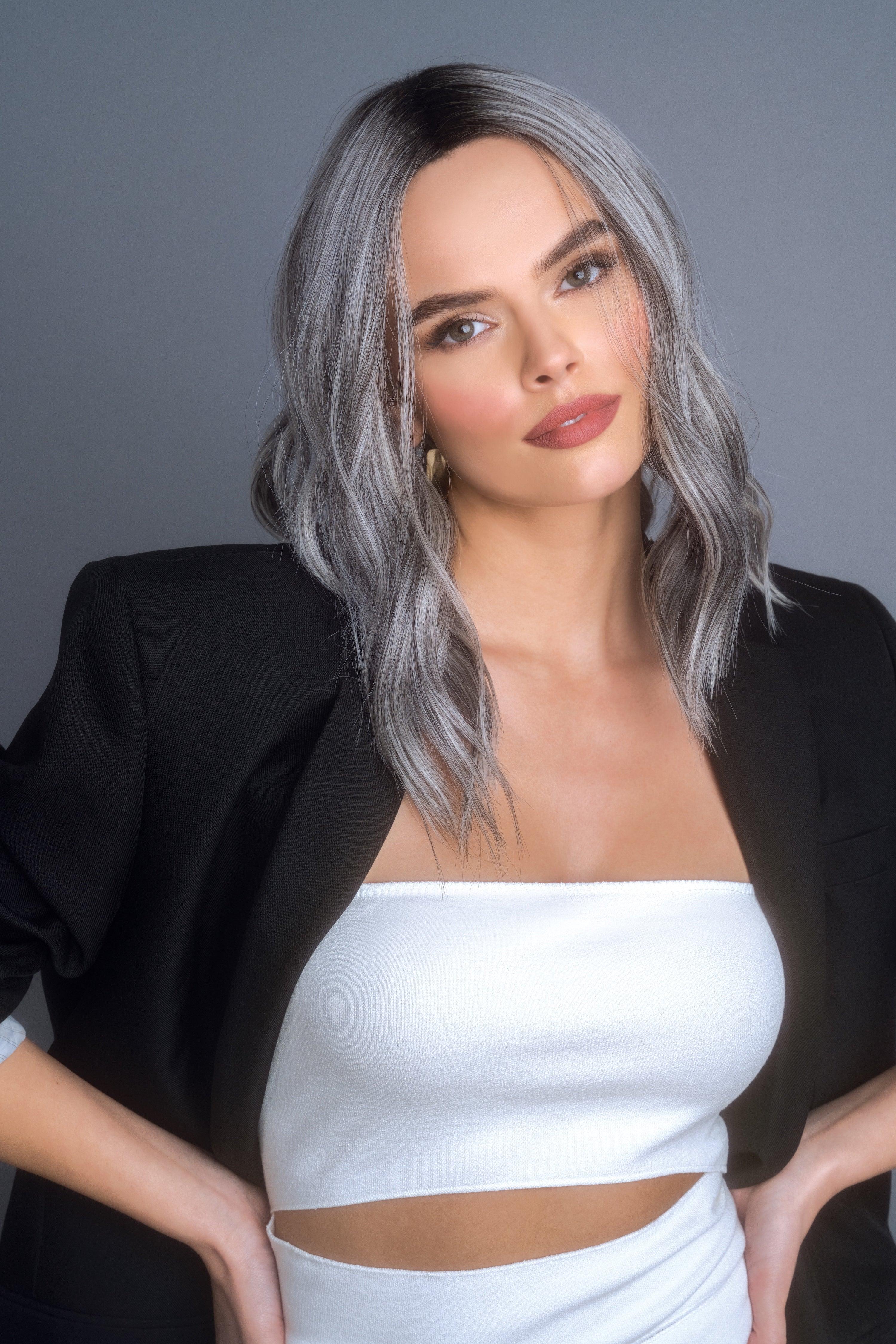 High Heat Mid Wavy Topper by Rene of Paris | Heat Friendly Synthetic - Ultimate Looks