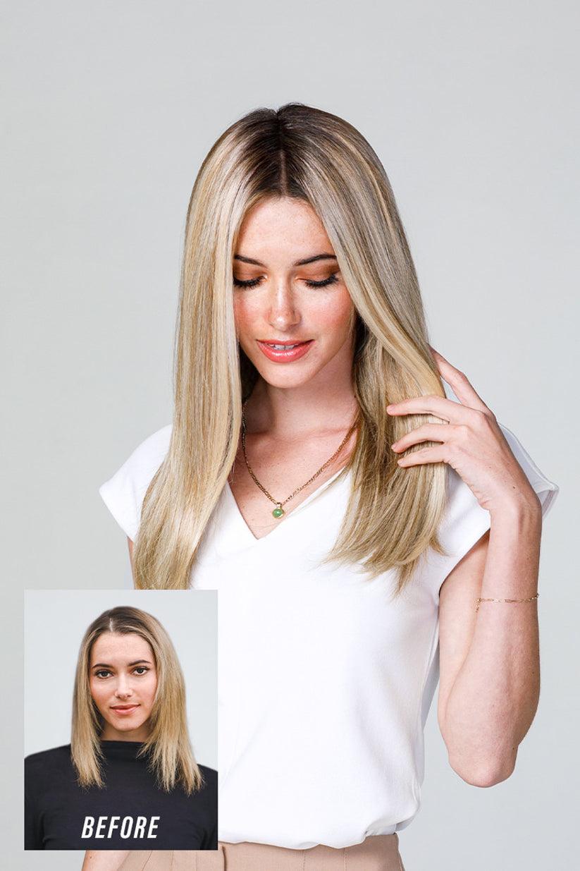 18" easiPart HD Hairpiece by easiHair | Synthetic (Single Mono)