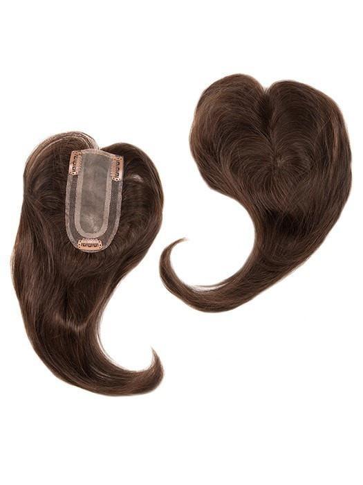 Add On Part Topper by Envy | Heat Friendly/Human Hair Blend Hairpiece (Monofilament Base)
