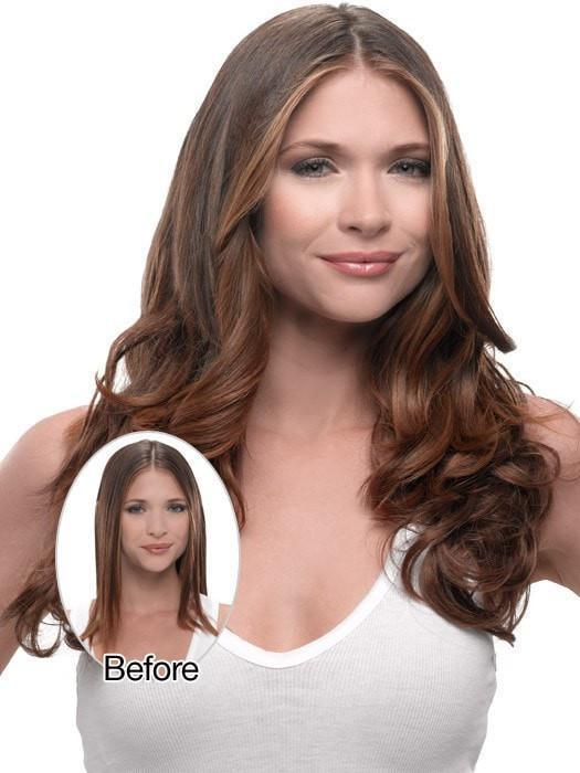 23" Wavy Extension Clip-In Hair Hairpiece by Hairdo | Heat Friendly Synthetic - Ultimate Looks