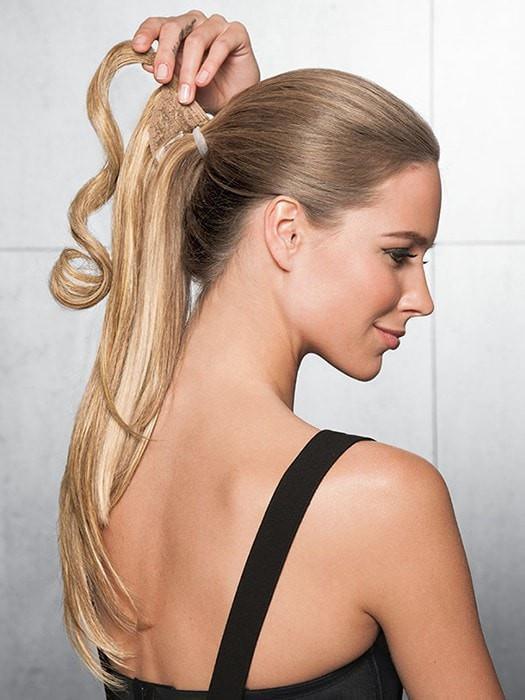 18" Simply Straight Pony Hairpiece by Hairdo | Heat Friendly Synthetic Wrap-Around
