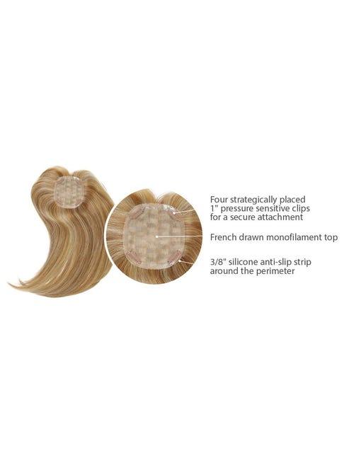 Indulgence Hairpiece by Raquel Welch | Human Hair Top Piece - Ultimate Looks