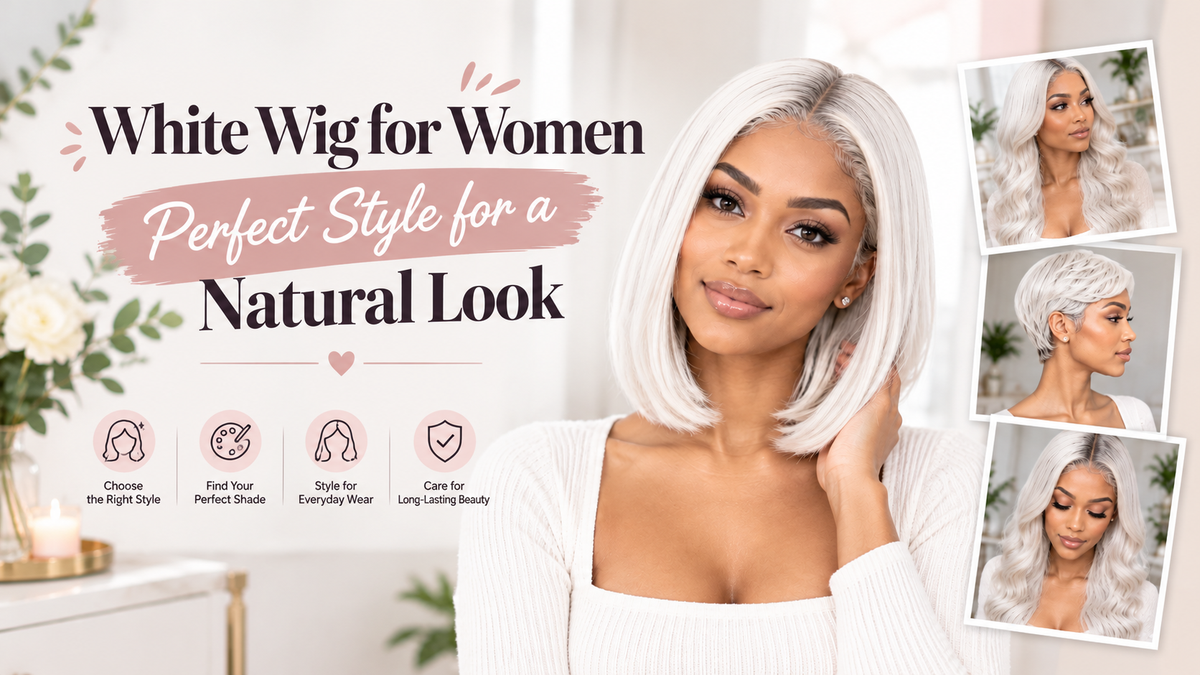 White Wig for Women: How to Choose the Perfect Style for a Natural Look