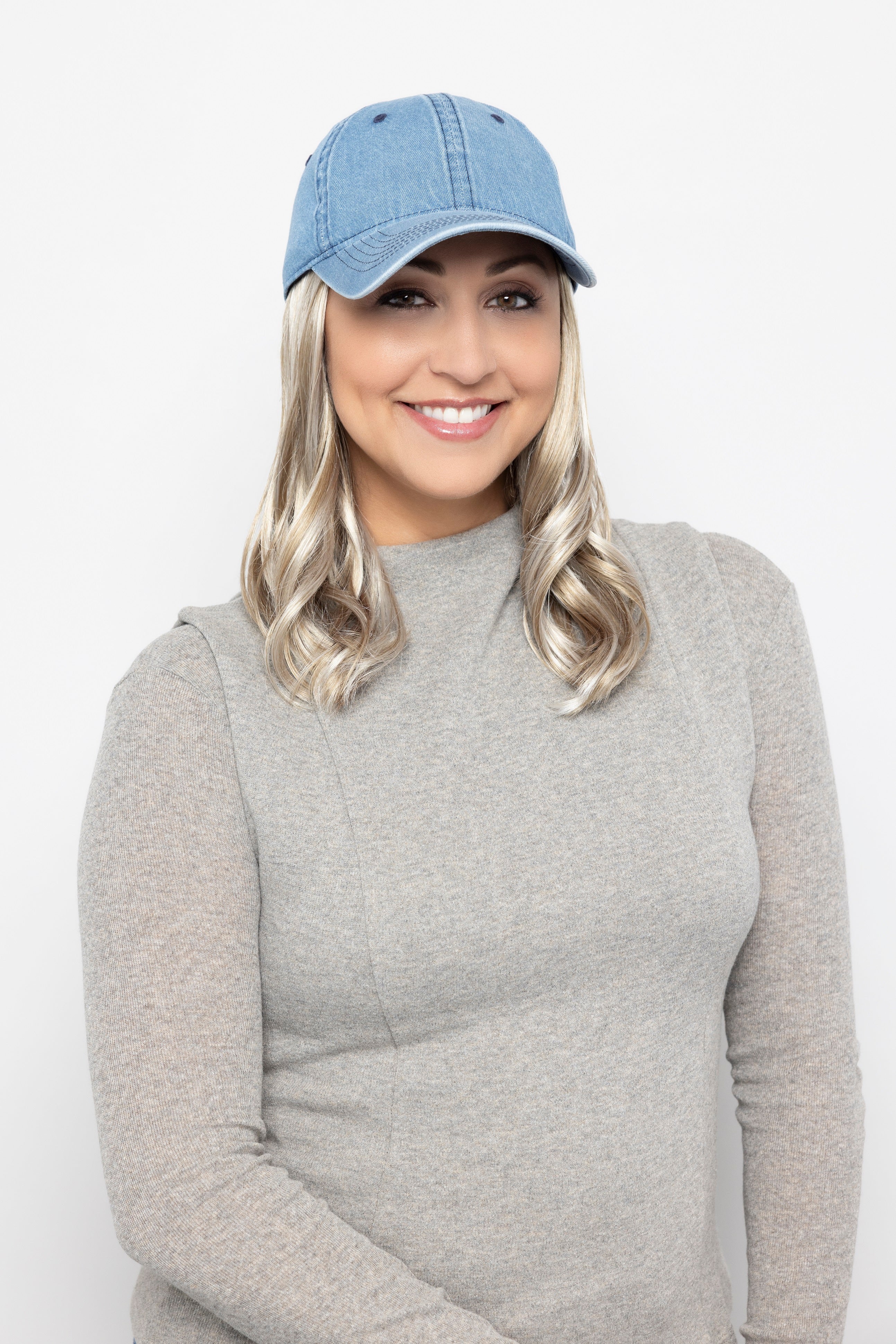 Denim Wavy Hat By Henry Margu