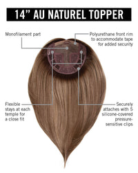 14" AU Naturel Topper by Hairdo | Heat Friendly Synthetic