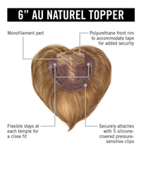 6" AU Naturel Topper by Hairdo | Heat Friendly Synthetic