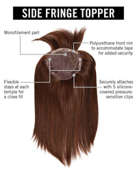 Side Fringe Topper by Hairdo | Heat Friendly Synthetic