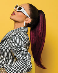 21″ Straight Claw Clip Pony by Kim Kimble | Synthetic