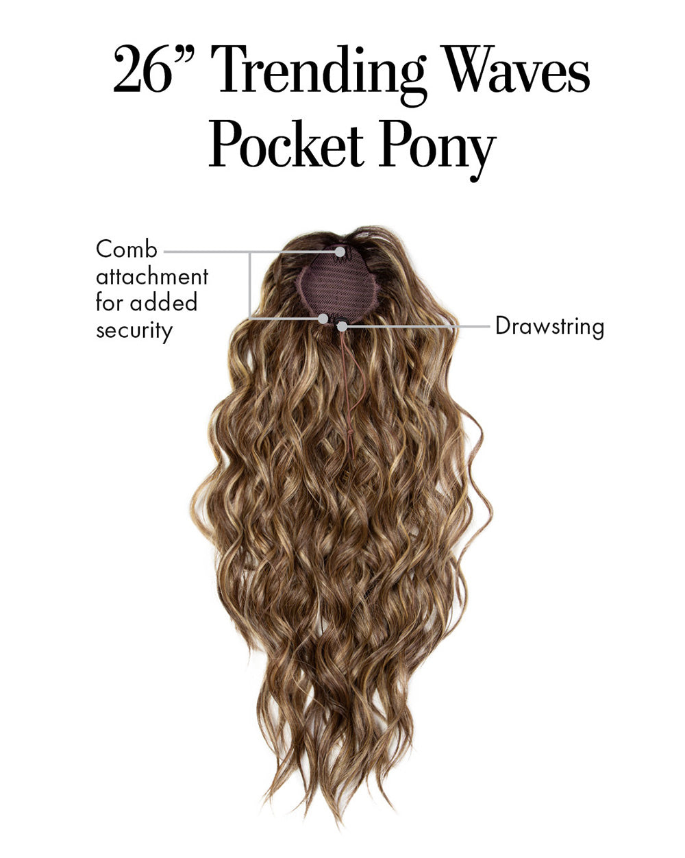 26″ Trending Waves Pocket Pony by Kim Kimble | Synthetic