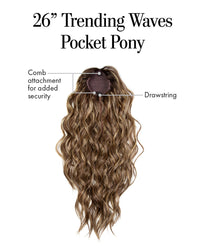 26″ Trending Waves Pocket Pony by Kim Kimble | Synthetic