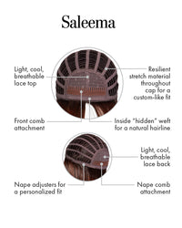 Saleema 3/4 Cap Wig by Kim Kimble | Synthetic