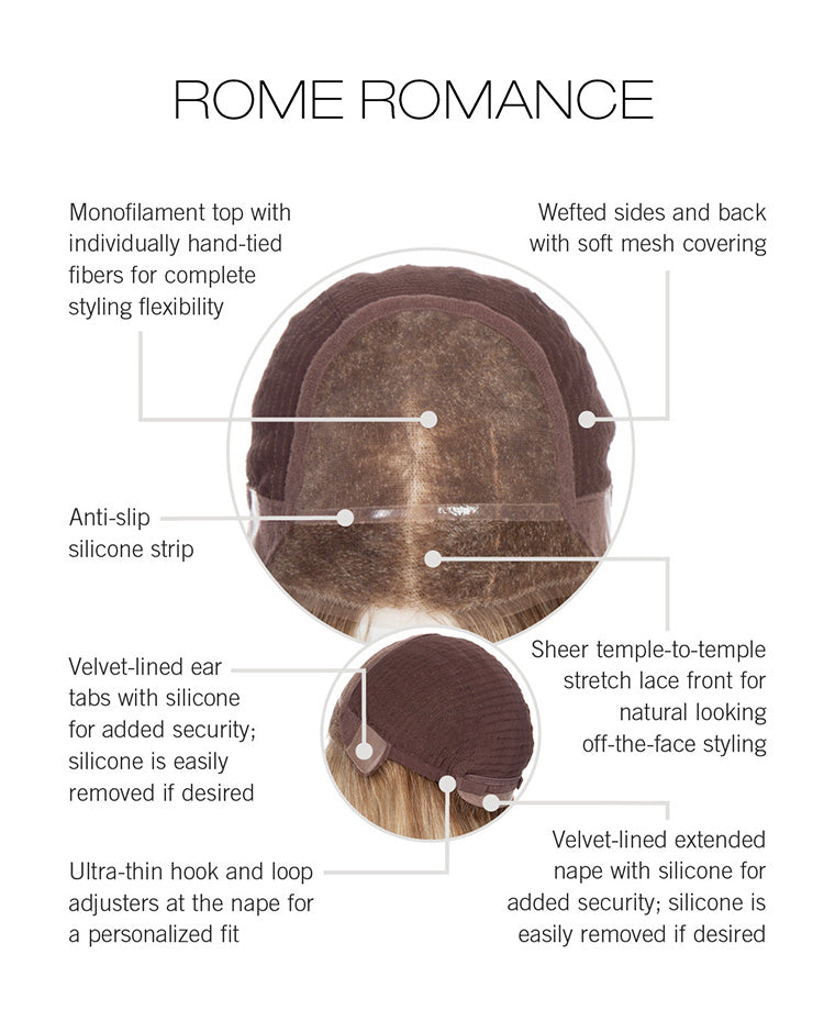 Rome Romance Topper by Raquel Welch | Lace Front (Monofilament)