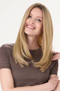 Barely There Straight 16" Topper by Envy | Synthetic