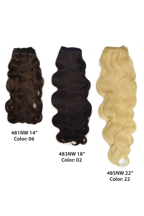 483NW Super Remy Natural Wave 18"by WIGPRO: Human Hair Extension