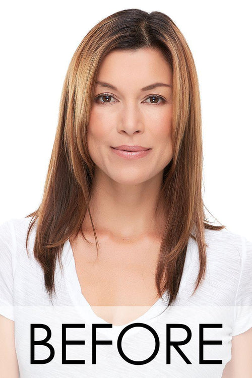 Top Full 18" HH | 100% Remy Human Hairpiece (Monofilament Base) - Ultimate Looks