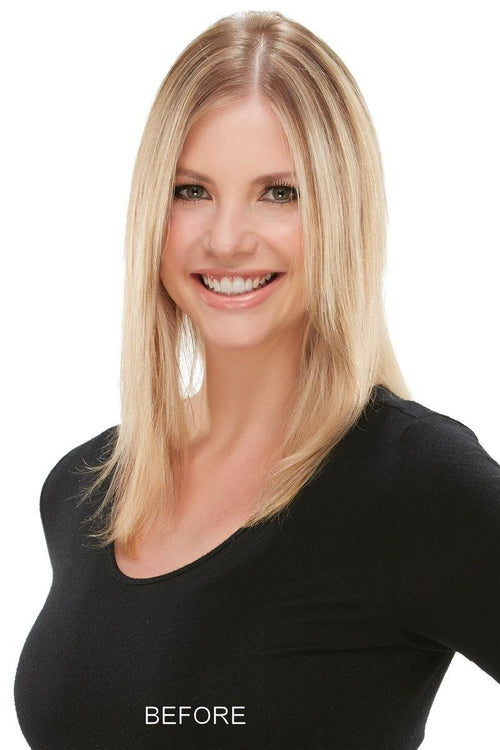 EasiPart XL HD 12" Hairpiece by easiHair | Heat Defiant Synthetic (Monofilament Base) - Ultimate Looks