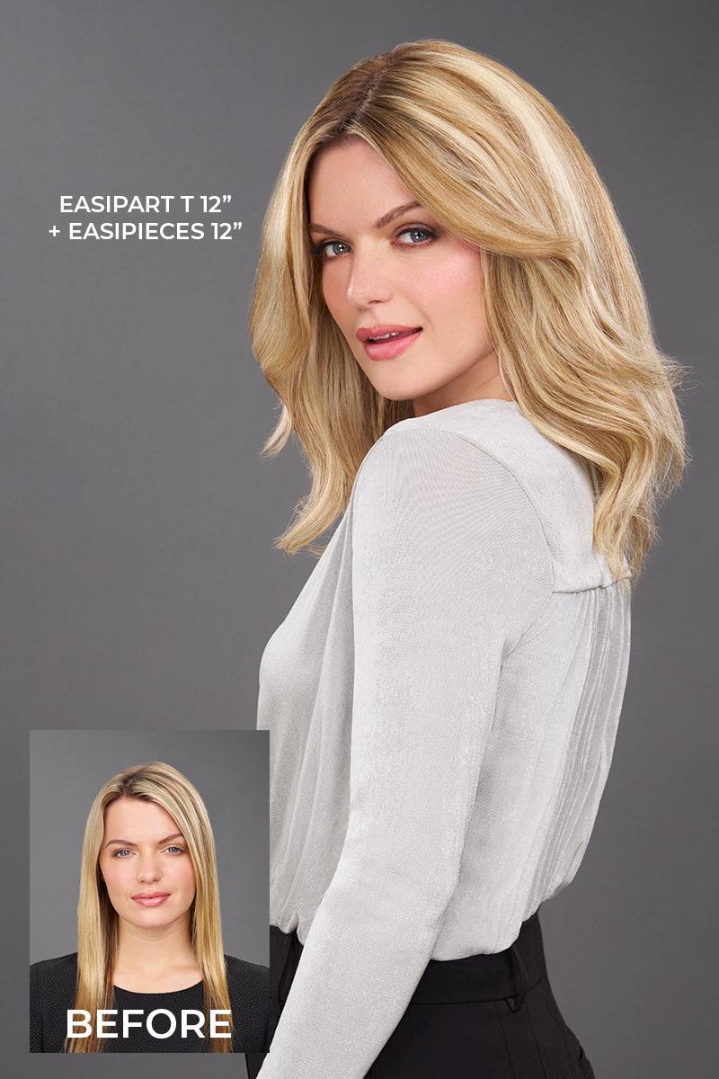 easiPart T HD 12" Hair Addition by Jon Renau | Heat Resistant Synthetic - Ultimate Looks