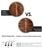 EasiPart French 12" HH (Renau Colors) | 100% Remy Human Hairpiece (French Drawn Base) - Ultimate Looks