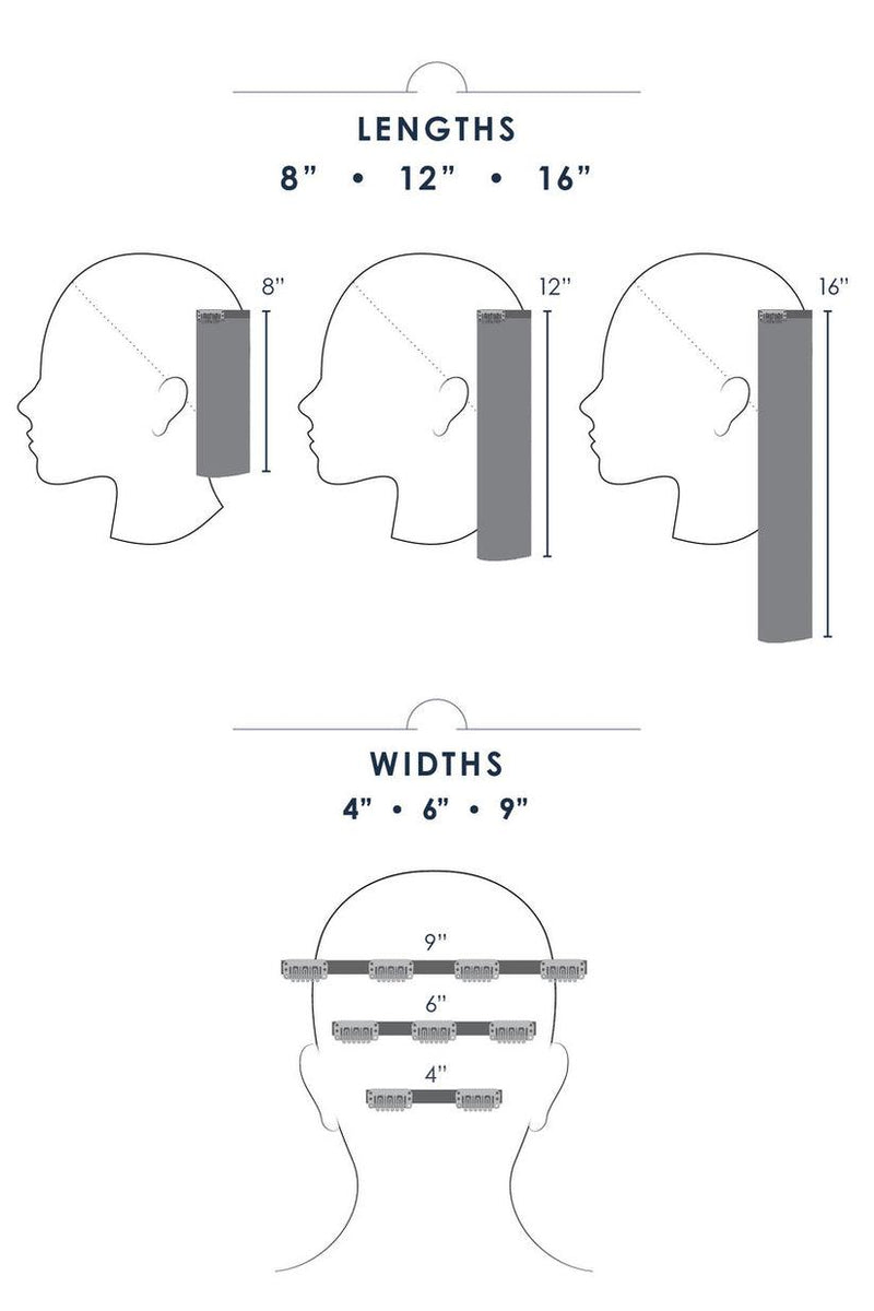 easiPieces 8" L x 4" W | Human Hair Piece (1 Piece) - Ultimate Looks