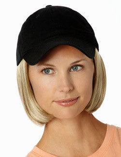 Shorty Hat Black by Henry Margu | Cotton Cap w/ Synthetic Hair | Clearance