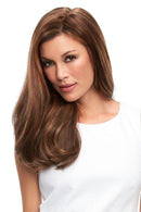 Top Full 18" HH (Renau Colors) Hairpiece by easiHair |Human Hair (Monofilament Base) - Ultimate Looks