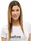 Top Form 18" Human Hair Addition (Renau Colors) | 100% Remy Human Hair Piece (Monofilament Base) - Ultimate Looks