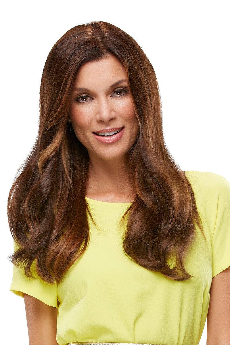 Top Form 18" Human Hair Addition (Renau Colors) | 100% Remy Human Hair Piece (Monofilament Base) - Ultimate Looks