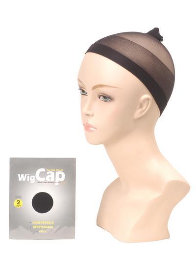Nylon Wig Cap 2pcs/pack by Belle Tress Black / Black