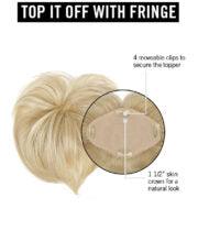Top It Off With Fringe Hairpiece by Hairdo | Synthetic Hair Topper (Mono Crown) - Ultimate Looks